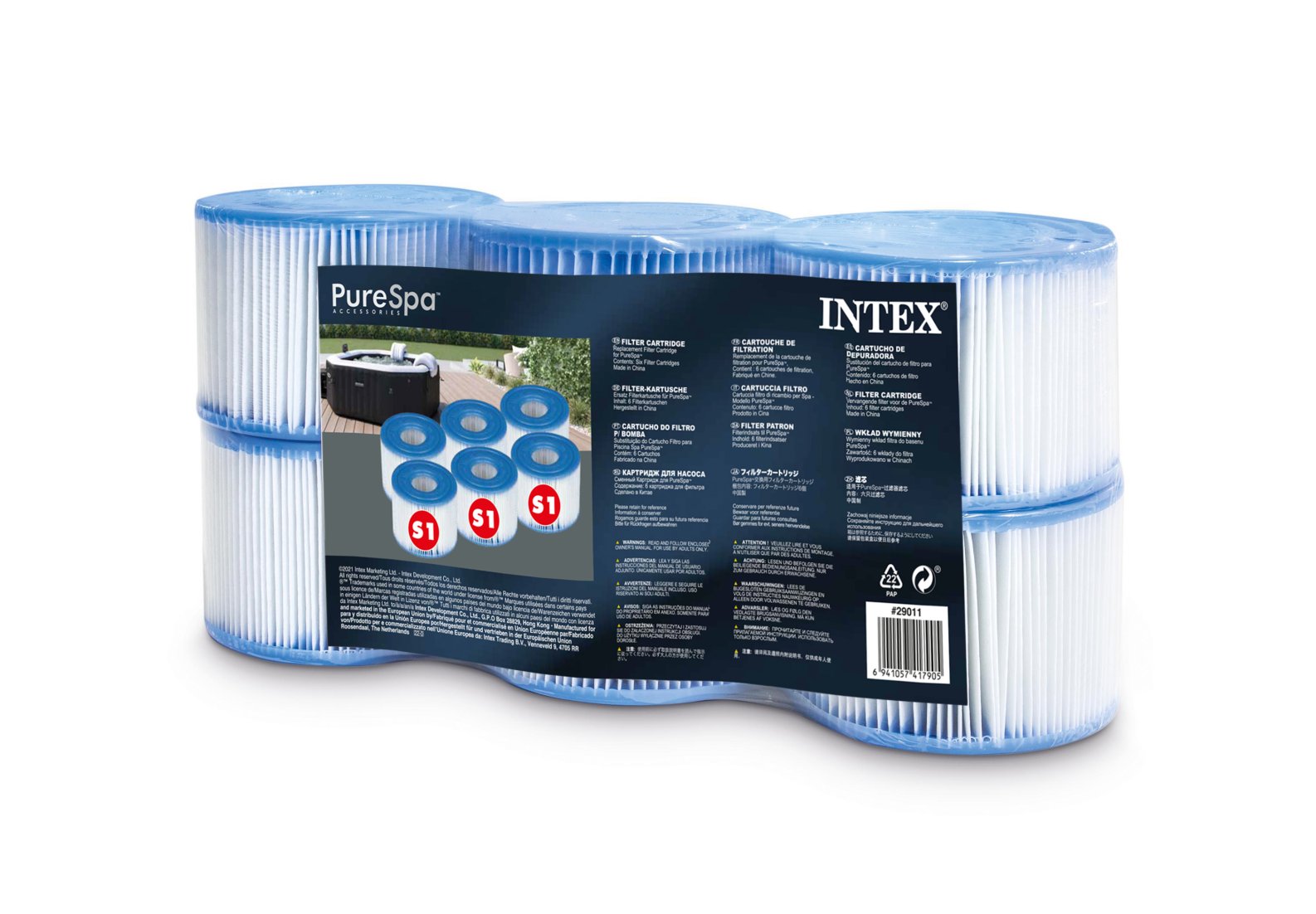 Filterkartusche für Intex Typ A - Höhe 20 cm