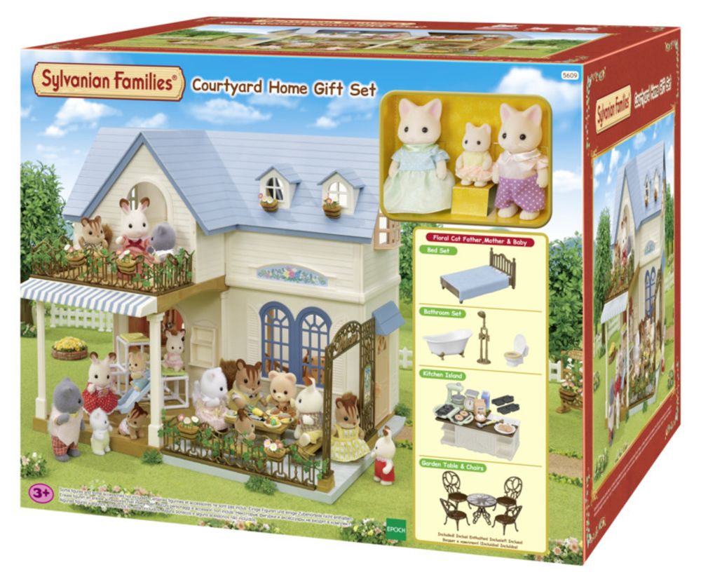 Sylvanian Families Country School Geschenkset – Mit Baum-Schule, Brotset & 3 Figuren, Spielzeug Für Kinder