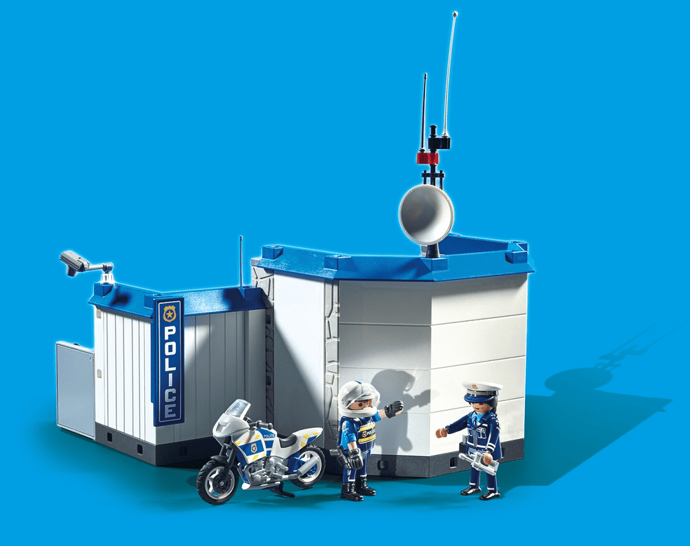 PLAYMOBIL 70568 Poste de police et cambrioleur, City Action les Policiers, Pour enfant dès 4 ans