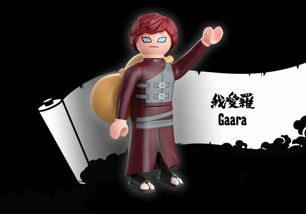 PLAYMOBIL Naruto 71108 Pain Figur – Mit Stirnband, Chakra-Stangen & Stein, Ab 5 Jahren
