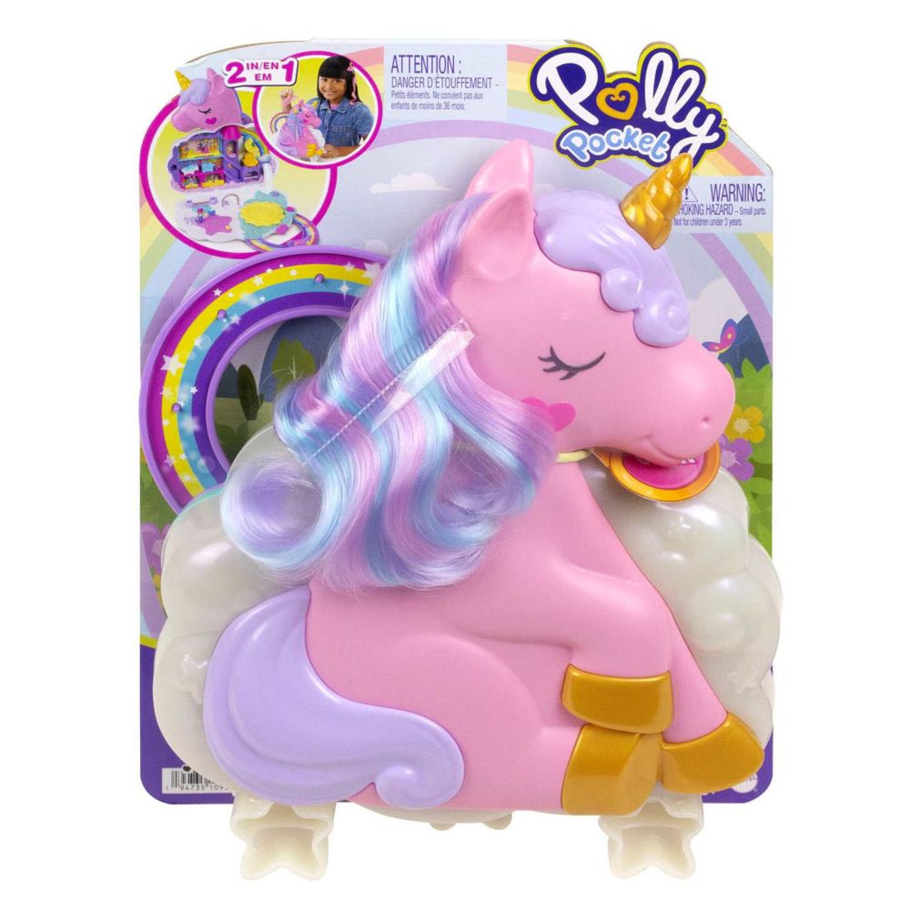 Mattel Polly Pocket Armband Einhorn-Fantasie – Mit Mikro-Puppe & Interaktiven Funktionen