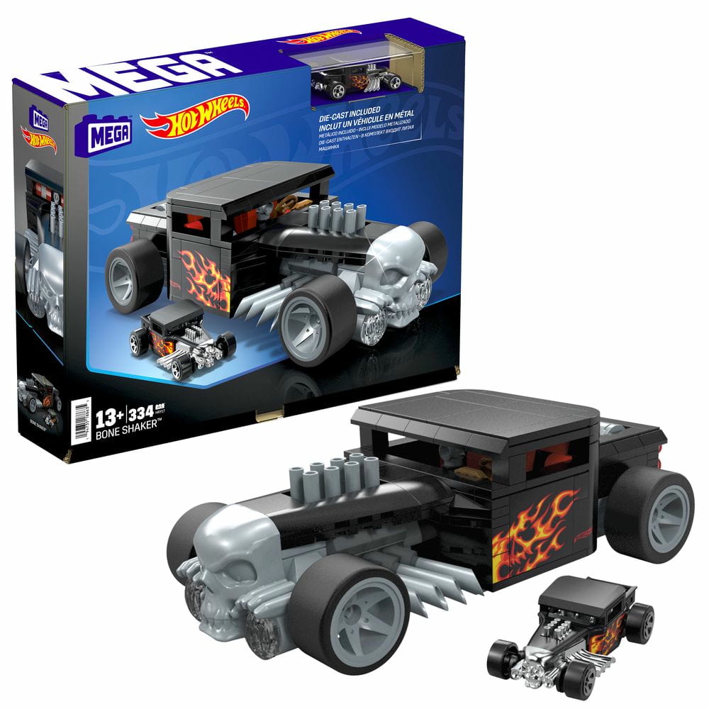 Hot Wheels Monster Trucks-Bone Shaker Red & Black Truck 2022