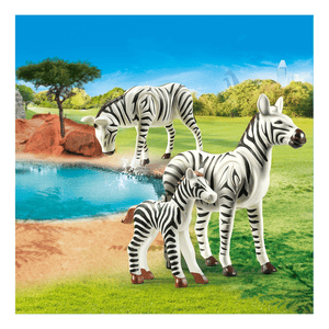 70356 2 Zebras mit Baby - Playmobil