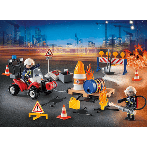 9486 Adventskalender "Feuerwehreinsatz auf der Baustelle"