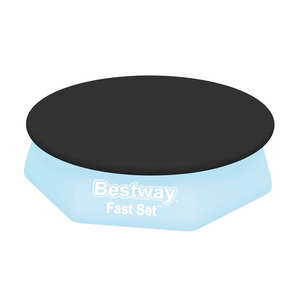 Bestway® PVC-Abdeckplane Ø 240 cm - schwarz rund