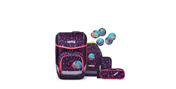 ergobag cubo Schulranzen-Set Bärmuda Viereck