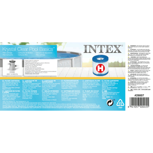 INTEX Filterkartuschen Typ H (Höhe 10 cm Außen Ø 9 cm Innen Ø 33 cm)