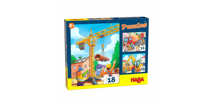 HABA Puzzles Baustellenfahrzeuge
