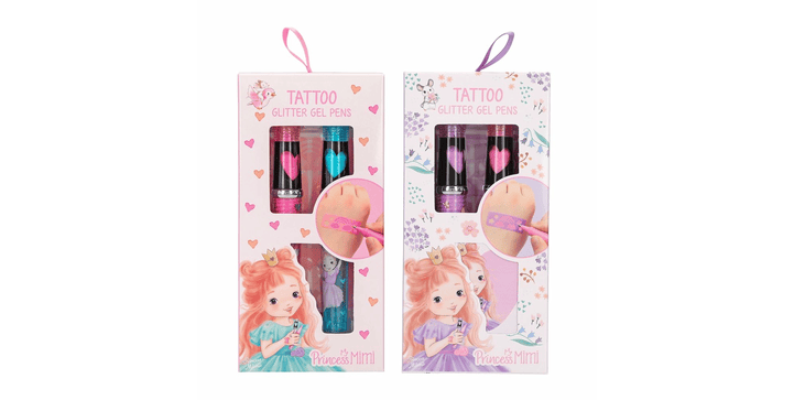 Princess Mimi Tattoo Glitzer Gelstifte Rosa oder Lila