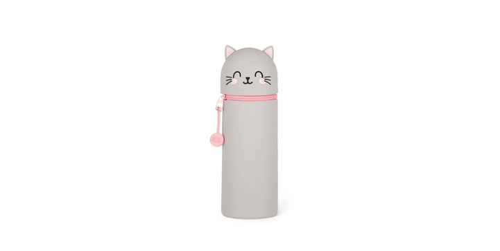 Legami Kawaii - 2-in-1-Federmäppchen aus Silikon - Kitty