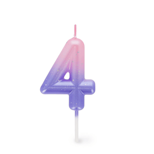 Legami Happy Birthday Candle - Tortenkerze - 4 - Pink