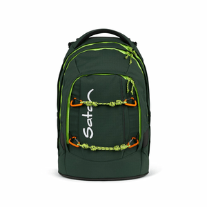 satch pack Schulrucksack Set Green Explorer