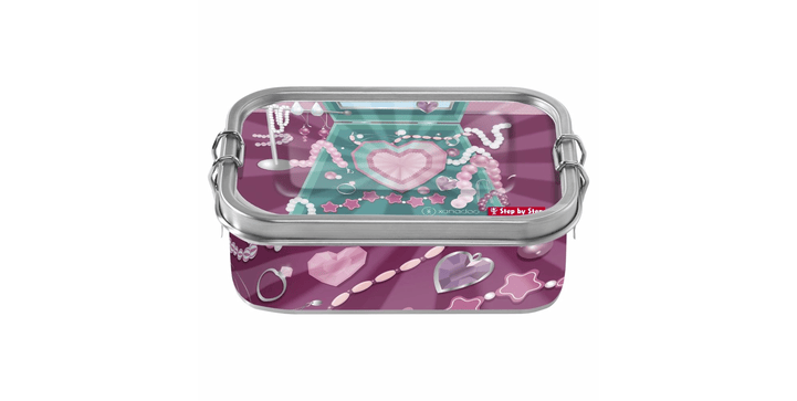 Step by Step Edelstahl-Lunchbox Glitter Heart Hazle