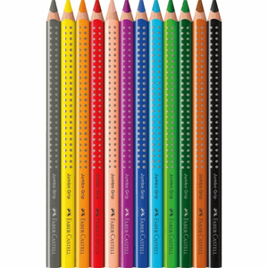 Faber-Castell Buntstifte Jumbo Grip 12 Stück Kartonetui