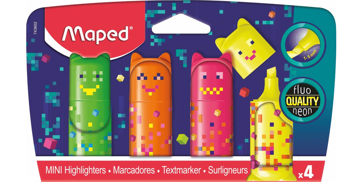 Maped Textmarker PIXEL PARTY x 4