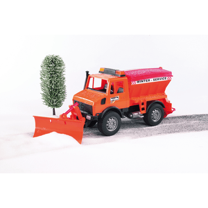 bruder® 02572 - MB Unimog-Winterdienst mit Räumschild
