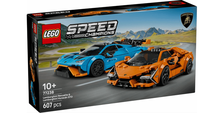 LEGO® Speed Champions 77238 Lamborghini Revuelto und Huracán STO
