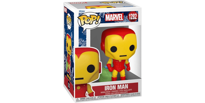 Funko POP Movies: Holiday- Iron Man w/Bag