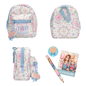 TOPModel Mini Rucksack mit Schreibset (Lolly Blumen)