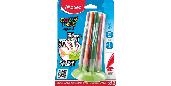 Maped® Filzstifte COLOR'PEPS JUNGLE INNO x12 - Blister