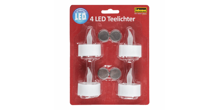 Idena LED Teelichter 4 Stück