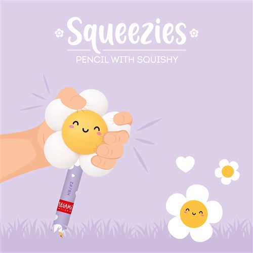 Legami Squishy Bleistift - Squeezies - Gänseblümchen