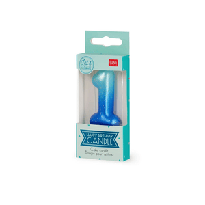 Legami Happy Birthday Candle - Tortenkerze - 1 - Blau