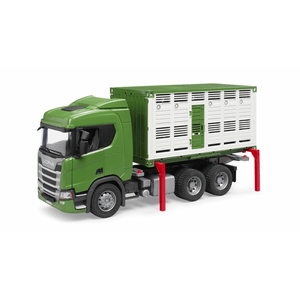 bruder - Scania Super 560R Tiertransport-LKW mit 1 Rind