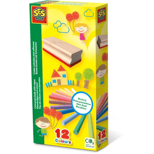 SES Bunte Kreide mit Schwamm