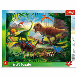 Trefl Rahmen-Puzzle 25 Teile - Dinosaurier