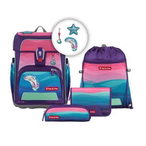 Step by Step CLOUD OCEAN Schulranzen-Set "Dolphin Lana" 5-teilig