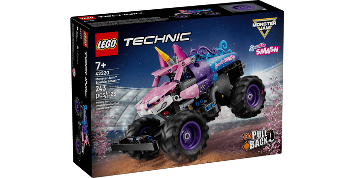 LEGO® Technic 42220 Monster Jam™ Sparkle Smash™ mit Rückziehmotor