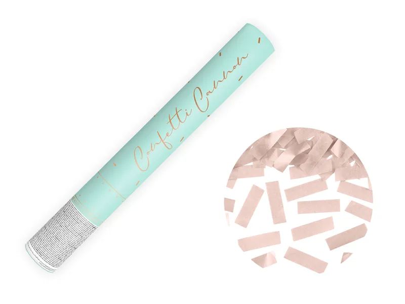 PartyDeco Konfetti Kanone rose gold 40cm