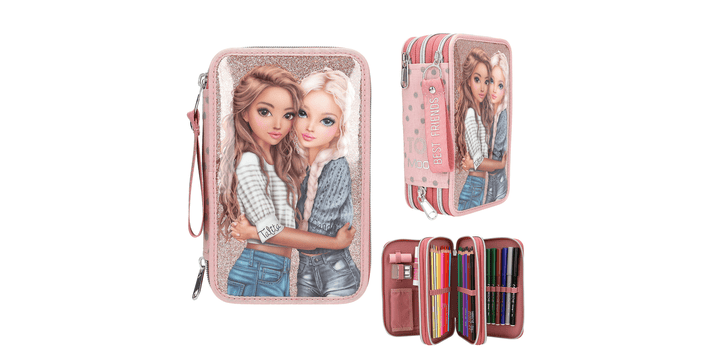 TOPModel 3 Fach Federtasche DOTS