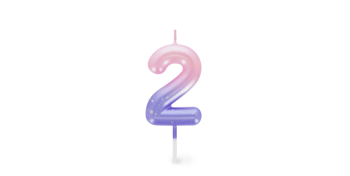 Legami Happy Birthday Candle - Tortenkerze - 2 - Pink