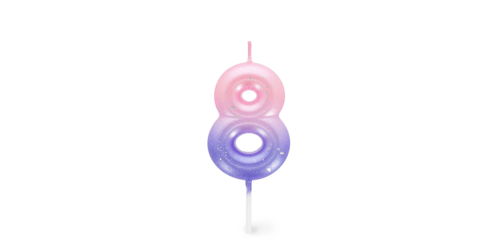 Legami Happy Birthday Candle - Tortenkerze - 8 - Blau