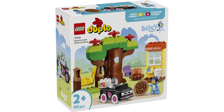 LEGO® DUPLO® 10469 Bluey Pizza Schwestern mit Muffin und Bluey