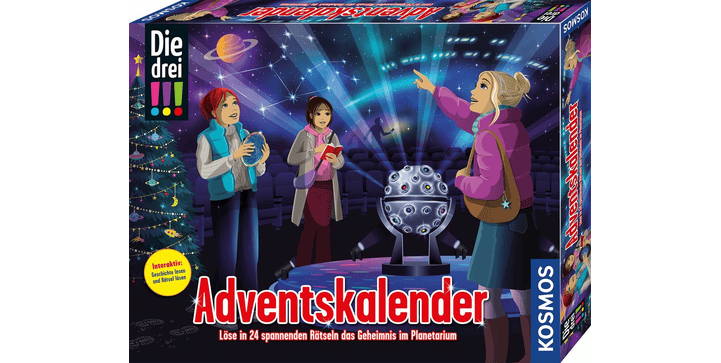 Kosmos Die drei !!! Adventskalender 2025 Das Geheimnis im Planetarium