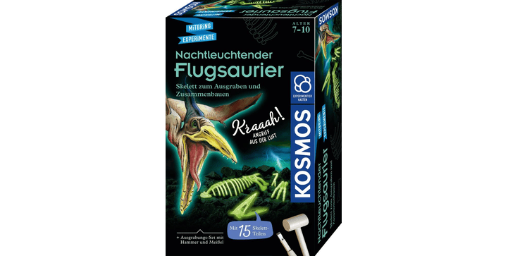 Kosmos 630485 – Nachtleuchtender Flugsaurier Zum Ausgraben, Experimentierset Für Kinder Ab 7 Jahren