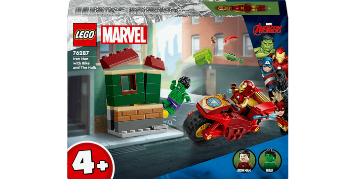 LEGO® Marvel™ Super Heroes 76287 Iron Man mit Bike und der Hulk