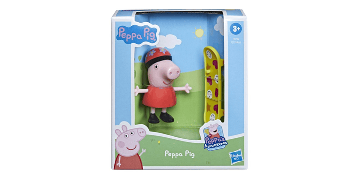 Peppa Pig Figur: Peppa Pig mit Skateboard