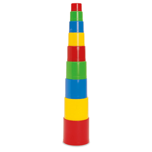 Dantoy 5417 - Pyramide, rund 9-teilig, umweltfreundlich