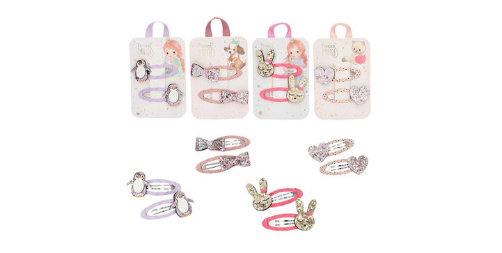 Princess Mimi Haarspangen Glitzer Motiv - Blindpack