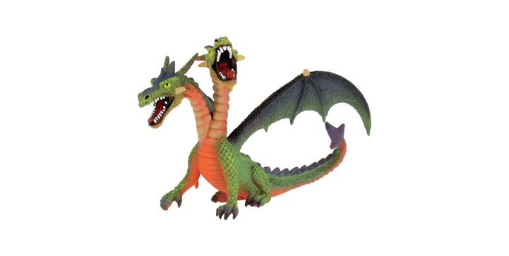 BULLYLAND® Zweiköpfiger Drache grün