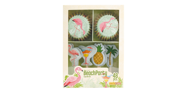 DEKOBACK® Muffin-Set 48-teilig - Beach Party