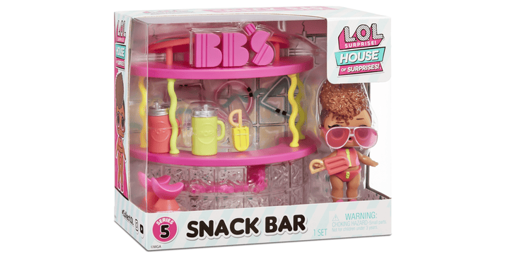 L.O.L Surprise Furniture Playset with Doll - Smoothie Bar & Rip Tide