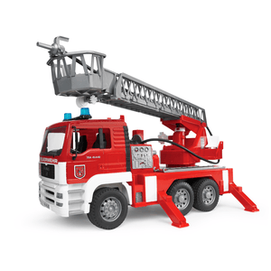 bruder - MAN TGA Feuerwehr mit Drehleiter + Wasserpumpe und L + S Modul