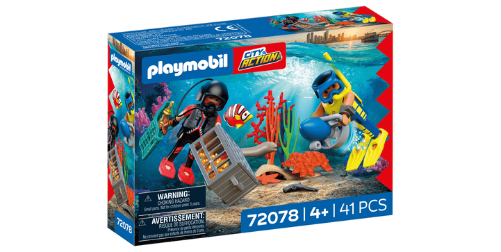 72078 Polizeitaucher mit Schatz - Playmobil