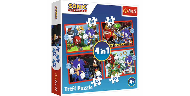 Trefl 4 in 1 Puzzle - Sonic
