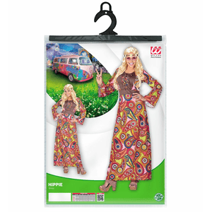 Widmann Kostüm "Hippie" Kleid mit Stirnband - M